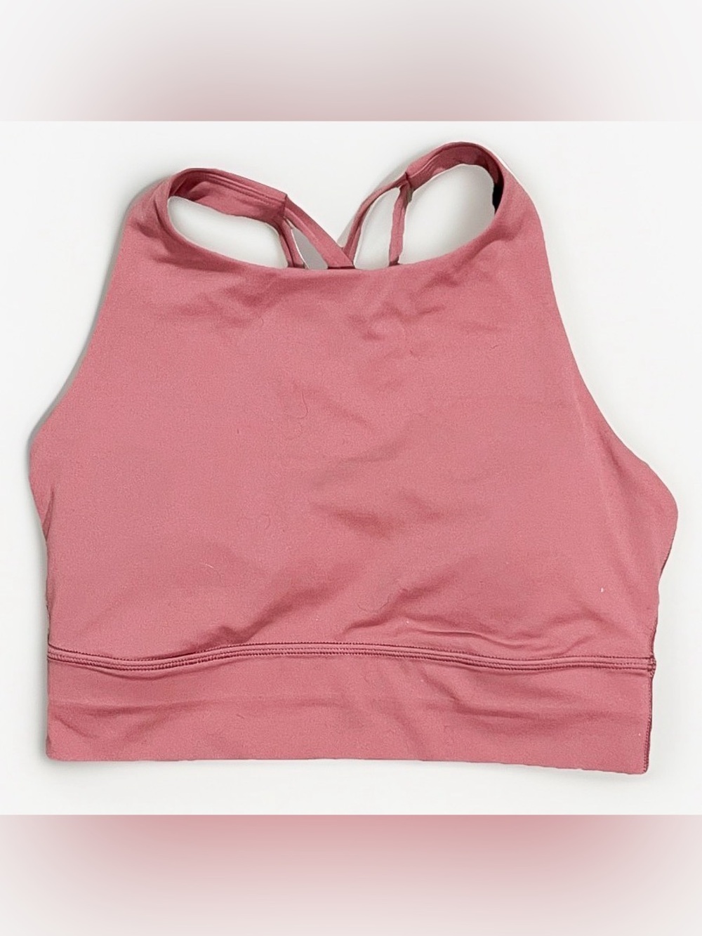 Crz Yoga Sports Bra Women’s XS/S Pink Longlined Strappy Back Athleisure